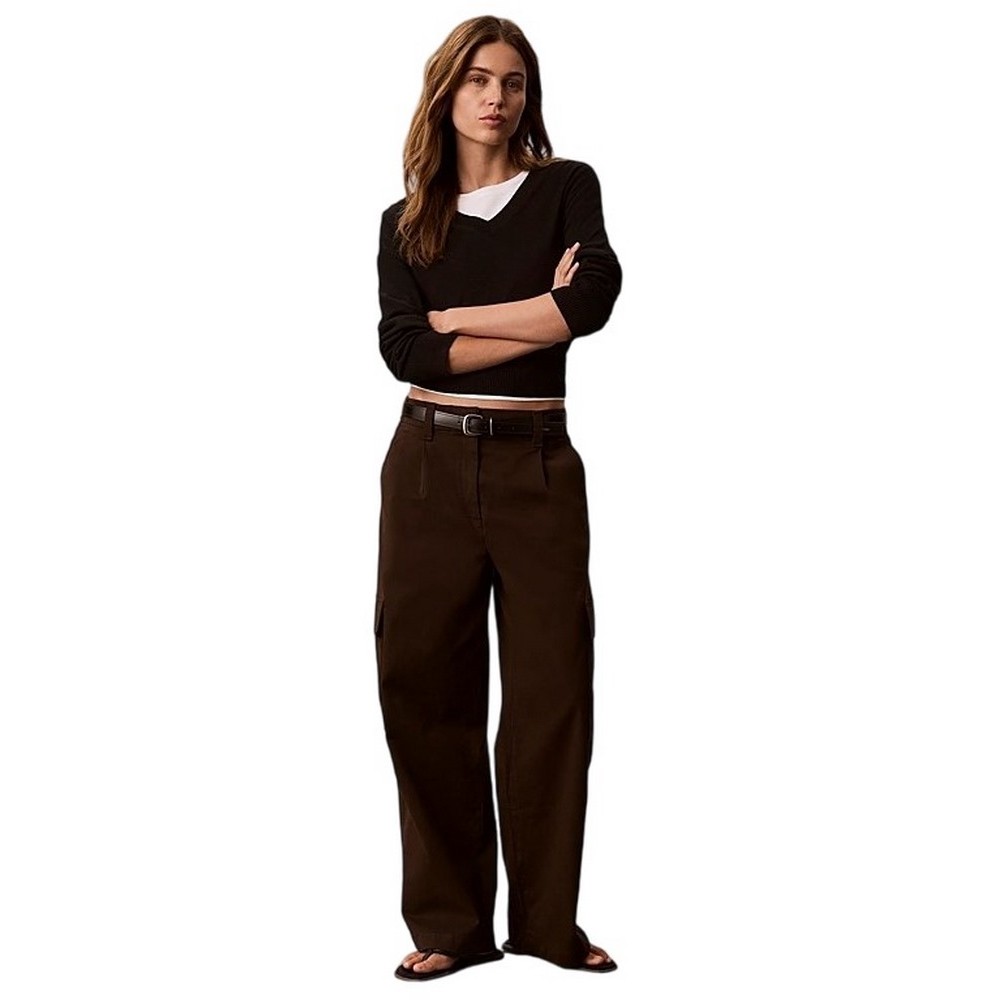 CALVIN KLEIN JEANSCOTTON EWAIST CARGO PANT ΠΑΝΤΕΛΟΝΙ ΓΥΝΑΙΚΕΙΟ COFFEE