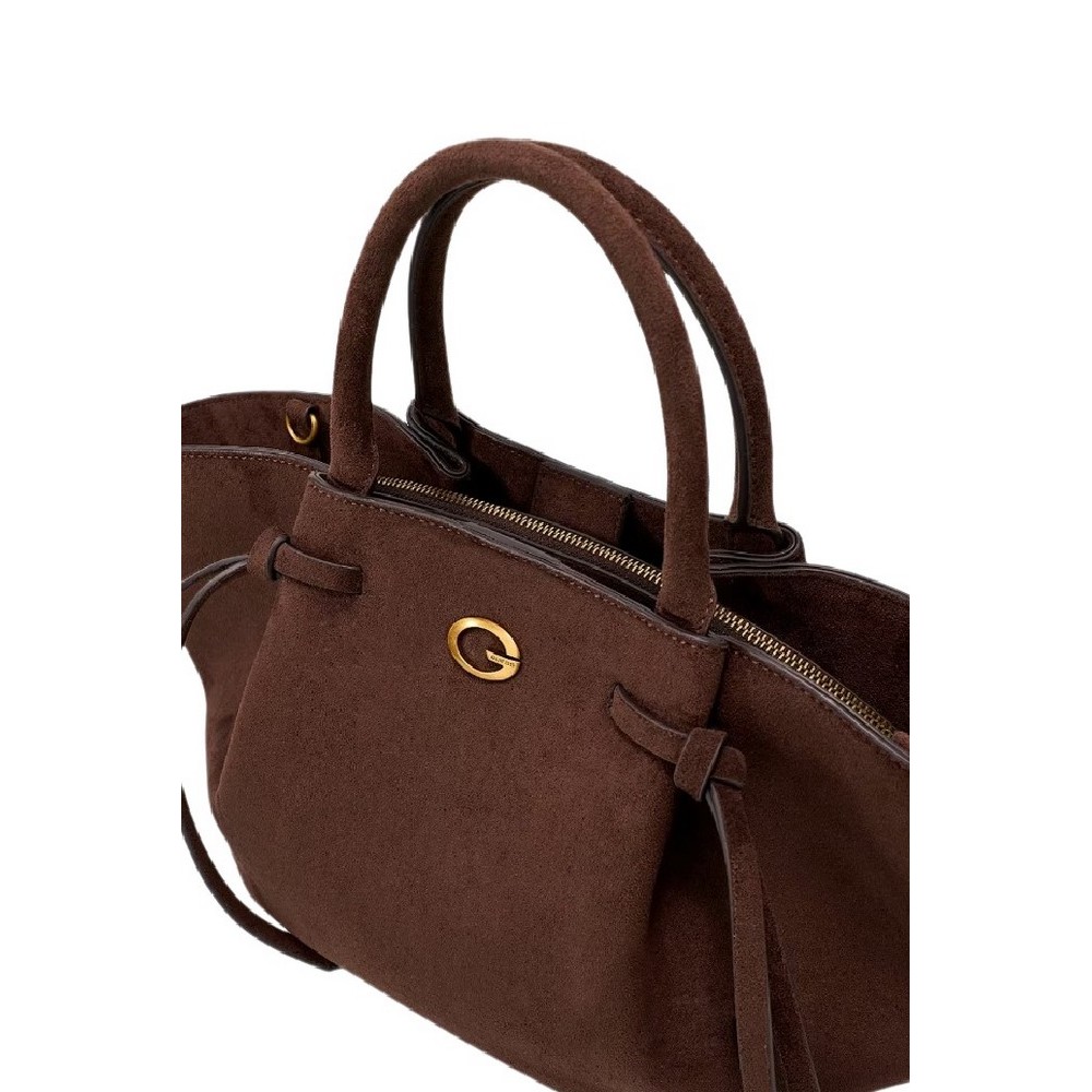 GUESS ALLEGRA GIRLFRIEND SATCHEL ΤΣΑΝΤΑ ΓΥΝΑΙΚΕΙΑ ESPRESSO