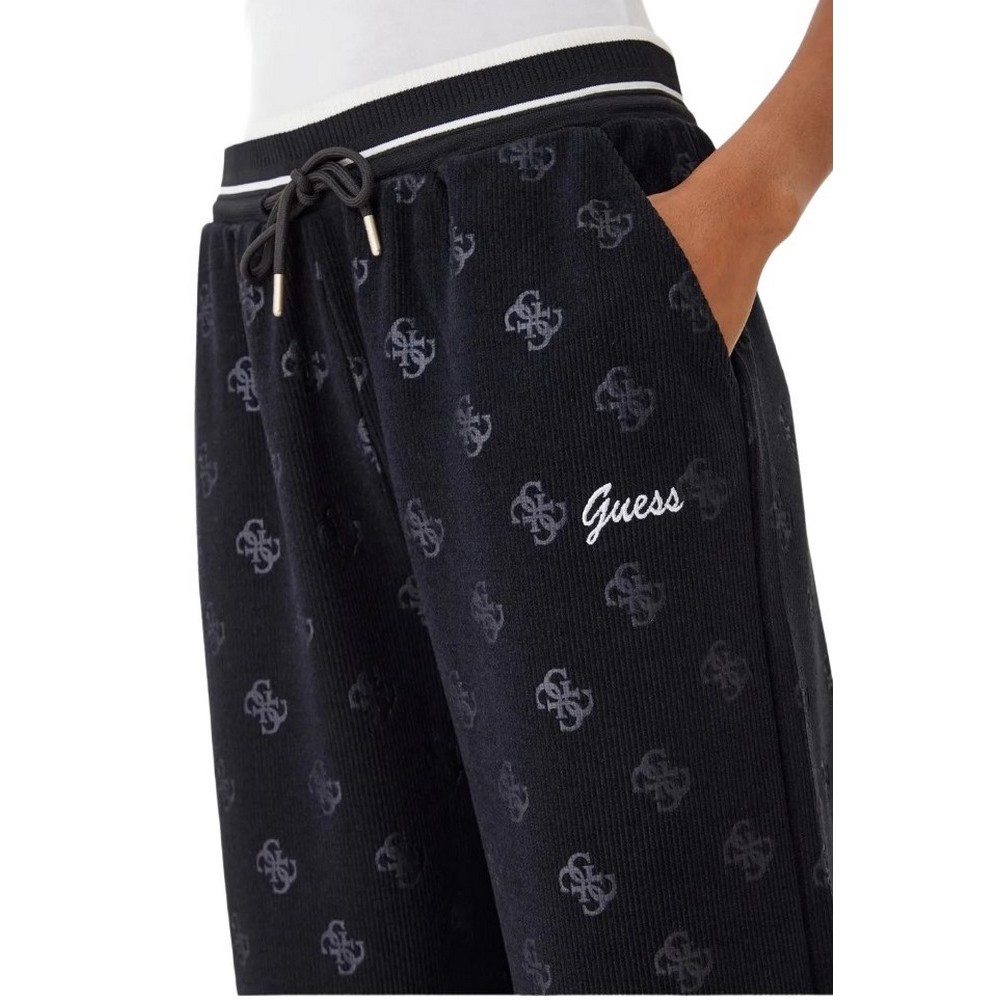 GUESS PAULINA WIDE LEG PANTS ΦΟΡΜΑ ΠΑΝΤΕΛΟΝΙ ΓΥΝΑΙΚΕΙΟ BLACK