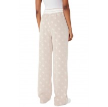GUESS PAULINA WIDE LEG PANTS ΦΟΡΜΑ ΠΑΝΤΕΛΟΝΙ ΓΥΝΑΙΚΕΙΟ BEIGE