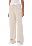 GUESS PAULINA WIDE LEG PANTS ΦΟΡΜΑ ΠΑΝΤΕΛΟΝΙ ΓΥΝΑΙΚΕΙΟ BEIGE