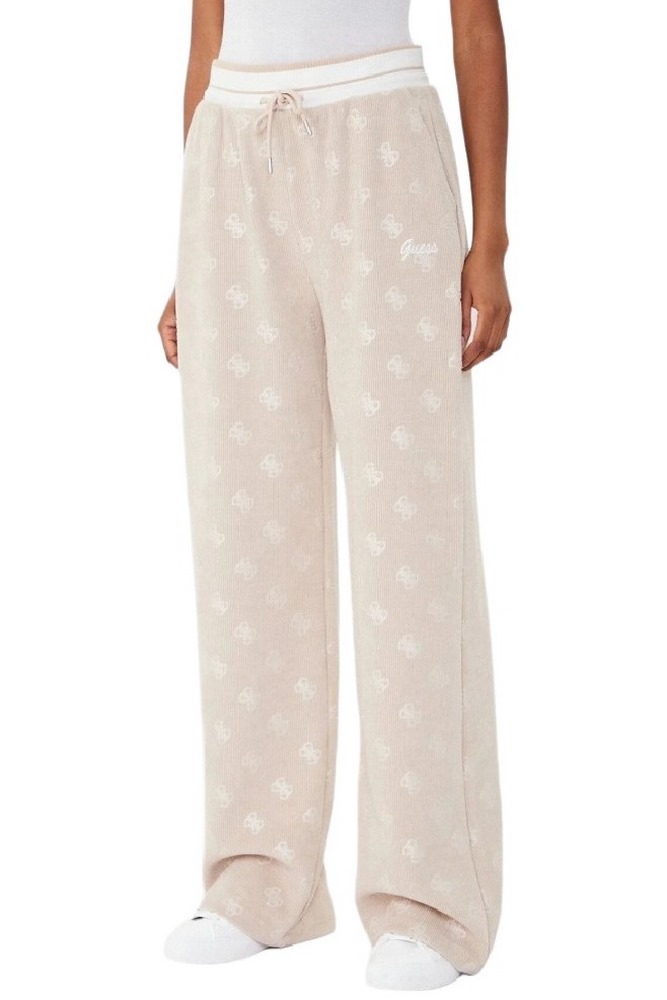 GUESS PAULINA WIDE LEG PANTS ΦΟΡΜΑ ΠΑΝΤΕΛΟΝΙ ΓΥΝΑΙΚΕΙΟ BEIGE