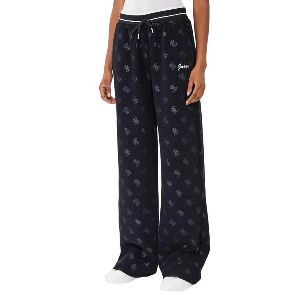 GUESS PAULINA WIDE LEG PANTS ΦΟΡΜΑ ΠΑΝΤΕΛΟΝΙ ΓΥΝΑΙΚΕΙΟ BLACK