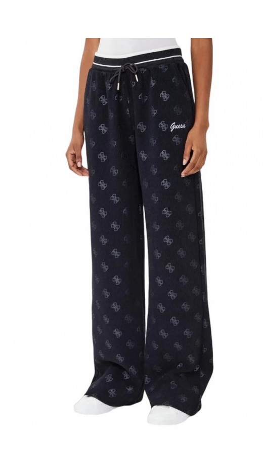 GUESS PAULINA WIDE LEG PANTS ΦΟΡΜΑ ΠΑΝΤΕΛΟΝΙ ΓΥΝΑΙΚΕΙΟ BLACK