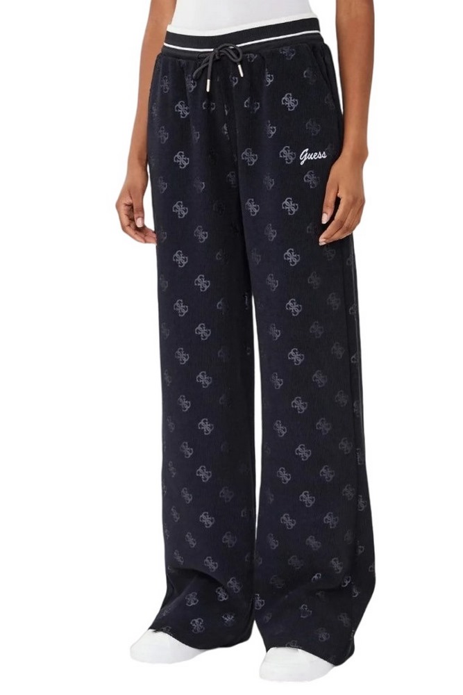 GUESS PAULINA WIDE LEG PANTS ΦΟΡΜΑ ΠΑΝΤΕΛΟΝΙ ΓΥΝΑΙΚΕΙΟ BLACK