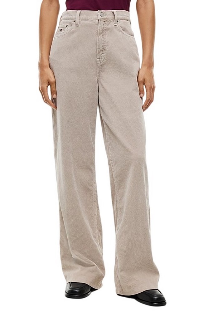 TOMMY JEANS HW STRAIGHT LEG CORD PANT ΠΑΝΤΕΛΟΝΙ ΓΥΝΑΙΚΕΙΟ BEIGE