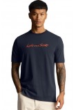 LYLE AND SCOTT VINTAGE SCRIPT EMBROIDERY T-SHIRT ΜΠΛΟΥΖΑ ΑΝΔΡΙΚΟ DARK NAVY