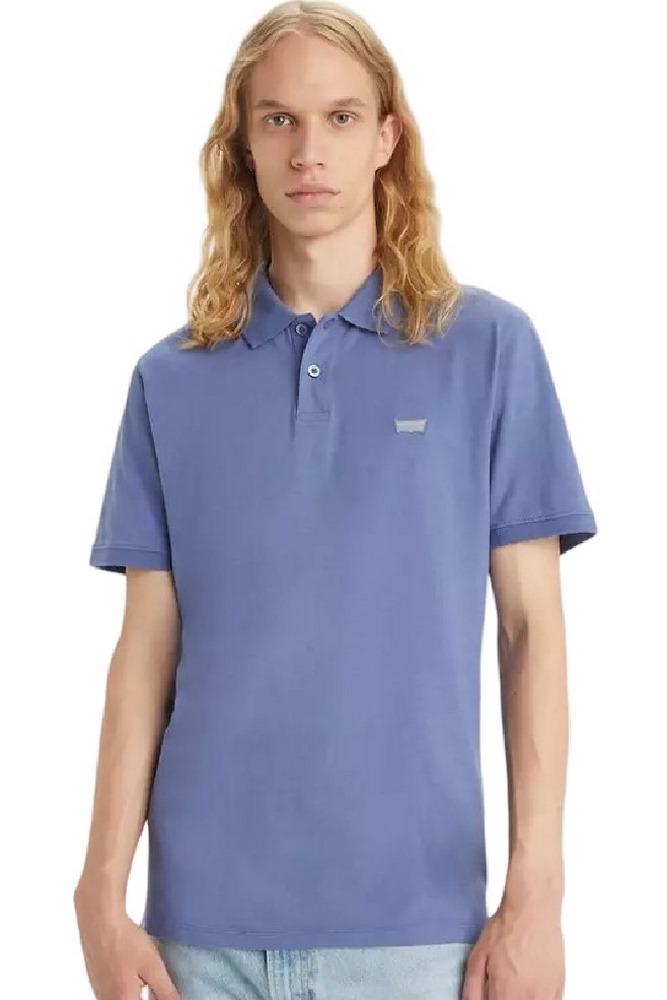 LEVI'S SLIM HOUSEMARK POLO T-SHIRT ΜΠΛΟΥΖΑ ΑΝΔΡΙΚΗ BLUE