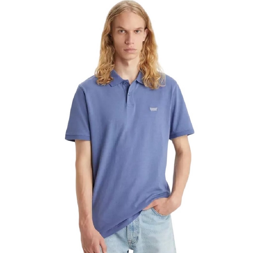 LEVI'S SLIM HOUSEMARK POLO T-SHIRT ΜΠΛΟΥΖΑ ΑΝΔΡΙΚΗ BLUE