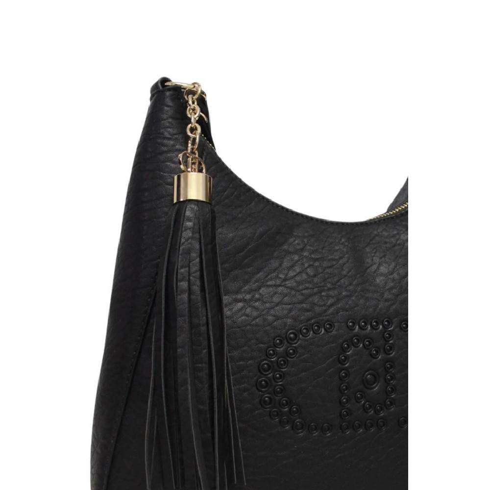 LIU JO MIN OF 2 ECS M HOBO AF5119E0161 ΤΣΑΝΤΑ ΓΥΝΑΙΚΕΙΑ BLACK