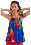 ΜΠΛΟΥΖΑ RODAS HALTER ΓΥΝΑΙΚΕΙΑ DESIGUAL BLUE