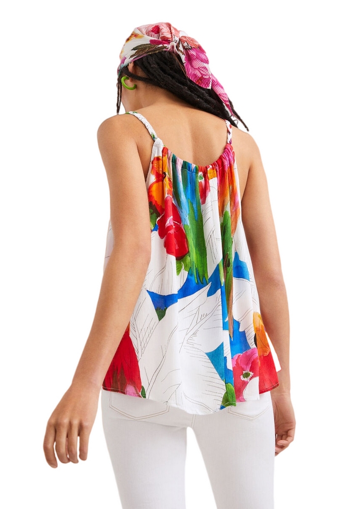ΜΠΛΟΥΖΑ RODAS HALTER ΓΥΝΑΙΚΕΙΑ DESIGUAL WHITE