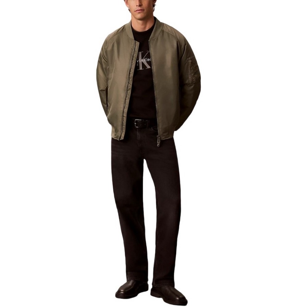 CALVIN KLEIN JEANS 350TERRY MNLG CN SWTSHRT ΜΠΛΟΥΖΑ ΦΟΥΤΕΡ ΑΝΔΡΙΚΗ BLACK