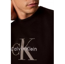 CALVIN KLEIN JEANS 350TERRY MNLG CN SWTSHRT ΜΠΛΟΥΖΑ ΦΟΥΤΕΡ ΑΝΔΡΙΚΗ BLACK