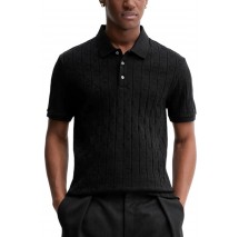 CALVIN KLEIN JEANS DBL MERCERIZED EMBLEM JACQUAR T-SHIRT ΜΠΛΟΥΖΑ ΑΝΔΡΙΚΗ BLACK
