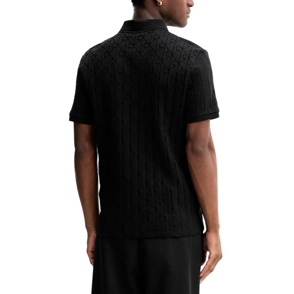 CALVIN KLEIN JEANS DBL MERCERIZED EMBLEM JACQUAR T-SHIRT ΜΠΛΟΥΖΑ ΑΝΔΡΙΚΗ BLACK