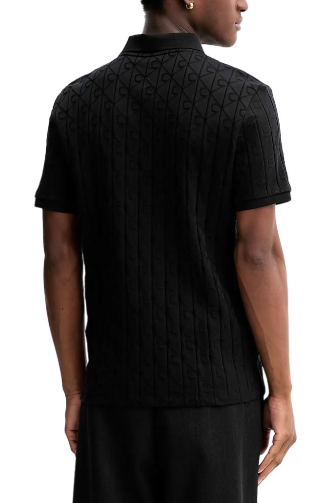 CALVIN KLEIN JEANS DBL MERCERIZED EMBLEM JACQUAR T-SHIRT ΜΠΛΟΥΖΑ ΑΝΔΡΙΚΗ BLACK