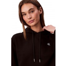 CALVIN KLEIN JEANS ARCHIVE TERRY PO HOOD ΦΟΥΤΕΡ ΜΠΛΟΥΖΑ ΓΥΝΑΙΚΕΙΑ BLACK