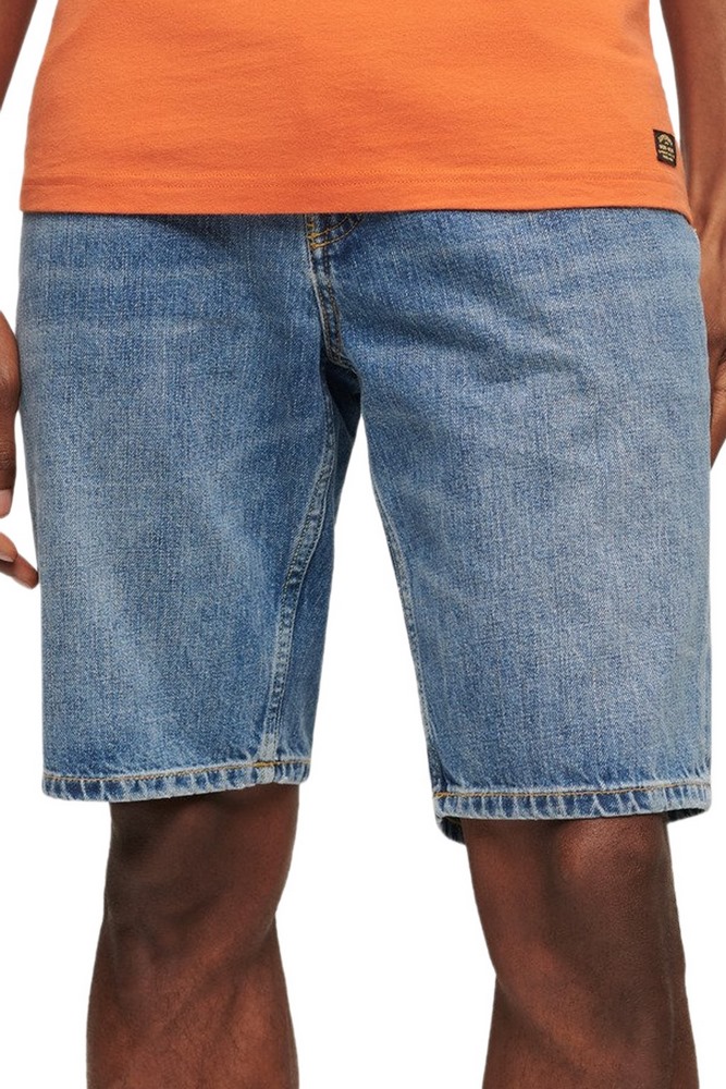 SUPERDRY D2 OVIN VINTAGE STRAIGHT SHORT ΒΕΡΜΟΥΔΑ ΑΝΔΡΙΚΗ BLUΕ DENIM