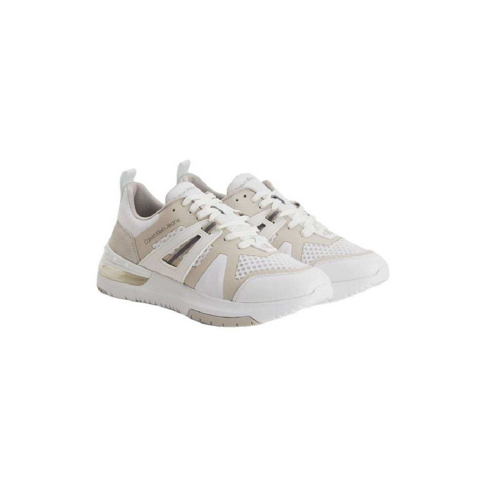 CALVIN KLEIN JEANS NEW SPORTY RUNNER COMFAIR 2 ΠΑΠΟΥΤΣΙΑ ΑΝΔΡΙΚΑ WHITE