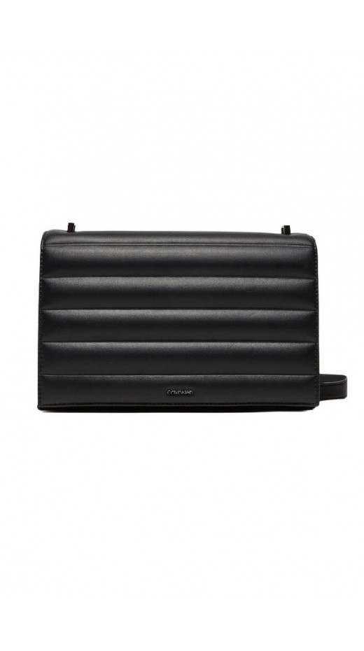 CALVIN KLEIN LINE QUILT MD CONV SHOULDER BAG ΤΣΑΝΤΑ ΓΥΝΑΙΚΕΙΑ BLACK