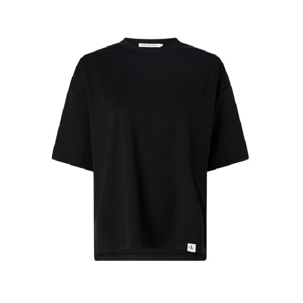 CALVIN KLEIN BADGE MILANO LOOSE TEE T-SHIRT ΓΥΝΑΙΚΕΙΟ BLACK