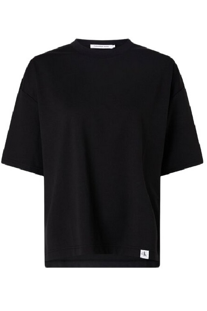 CALVIN KLEIN BADGE MILANO LOOSE TEE T-SHIRT ΓΥΝΑΙΚΕΙΟ BLACK