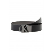 CALVIN KLEIN  MNGRM PLQ BCKL 35MM ΖΩΝΗ ΑΝΔΡΙΚΗ BLACK/GREY