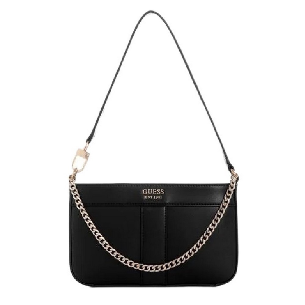 GUESS KATEY MINI TOP ZIP SHLDR BAG ΤΣΑΝΤΑ ΓΥΝΑΙΚΕΙΑ BLACK