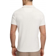 SUPERDRY D4 STUD TOWELLING POLO T-SHIRT ΜΠΛΟΥΖΑ ΑΝΔΡΙΚΗ OFF WHITE