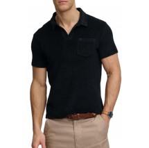 SUPERDRY D4 STUD TOWELLING POLO T-SHIRT ΜΠΛΟΥΖΑ ΑΝΔΡΙΚΗ DEEP NAVY