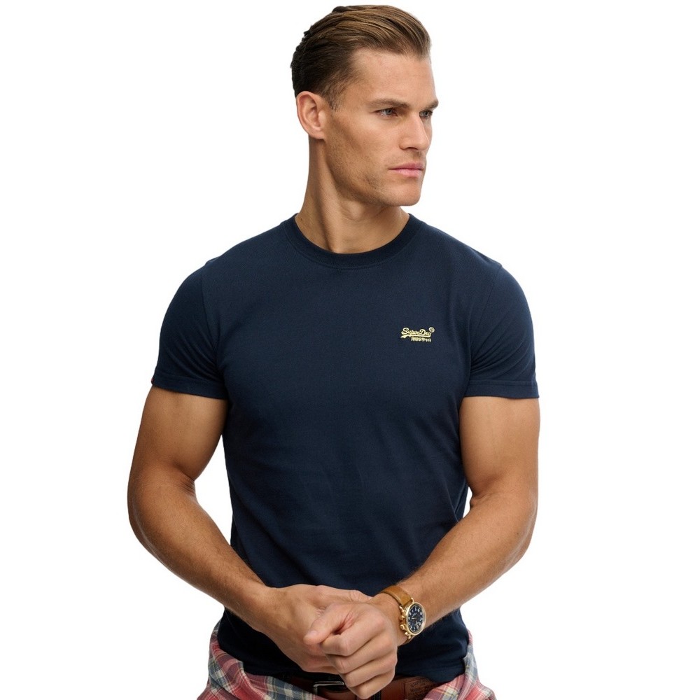 SUPERDRY D2 OVIN VINTAGE LOGO EMB TEE T-SHIRT ΑΝΔΡΙΚΟ NAVY