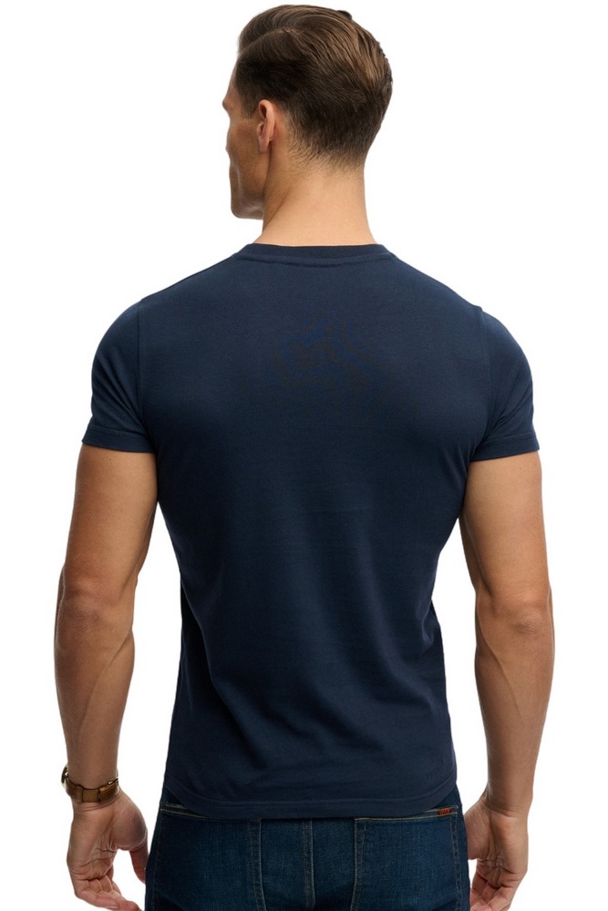 SUPERDRY ESSENTIAL LOGO EMB T-SHIRT ΜΠΛΟΥΖΑ ΑΝΔΡΙΚΗ NAVY