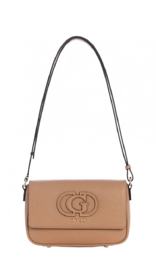 GUESS ISOLA CONVERTIBLE XBODY FLAP ΤΣΑΝΤΑ ΓΥΝΑΙΚΕΙΑ BEIGE