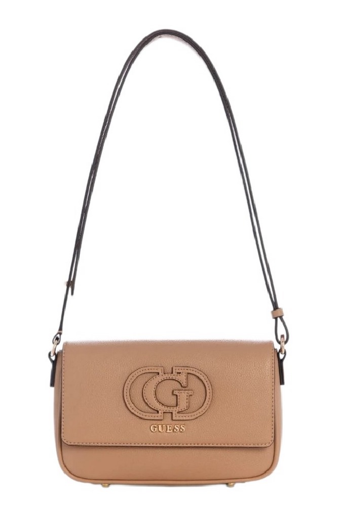 GUESS ISOLA CONVERTIBLE XBODY FLAP ΤΣΑΝΤΑ ΓΥΝΑΙΚΕΙΑ BEIGE