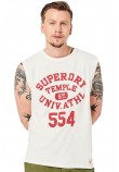 ΜΠΛΟΥΖΑ OVIN VINTAGE ATHLETIC ΑΝΔΡΙΚΗ SUPERDRY WHITE