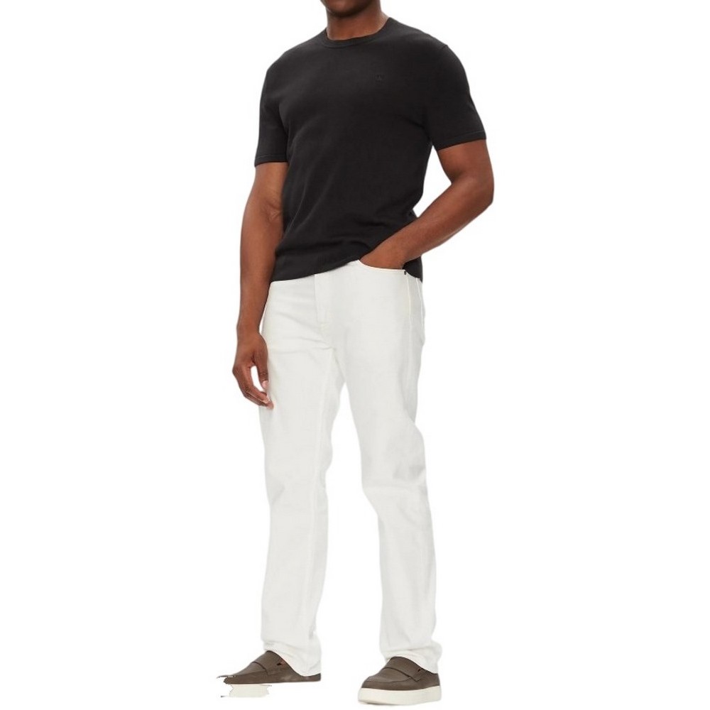 CALVIN KLEIN SUPIMA COTTON CREW 14GG T-SHIRT ΜΠΛΟΥΖΑ ΑΝΔΡΙΚΗ BLACK