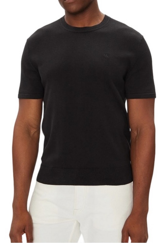 CALVIN KLEIN SUPIMA COTTON CREW 14GG T-SHIRT ΜΠΛΟΥΖΑ ΑΝΔΡΙΚΗ BLACK