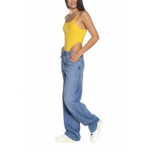 CALVIN KLEIN JEANS SEASONAL MONOGRAM HIGH LEG BODY ΚΟΡΜΑΚΙ ΓΥΝΑΙΚΕΙΟ YELLOW