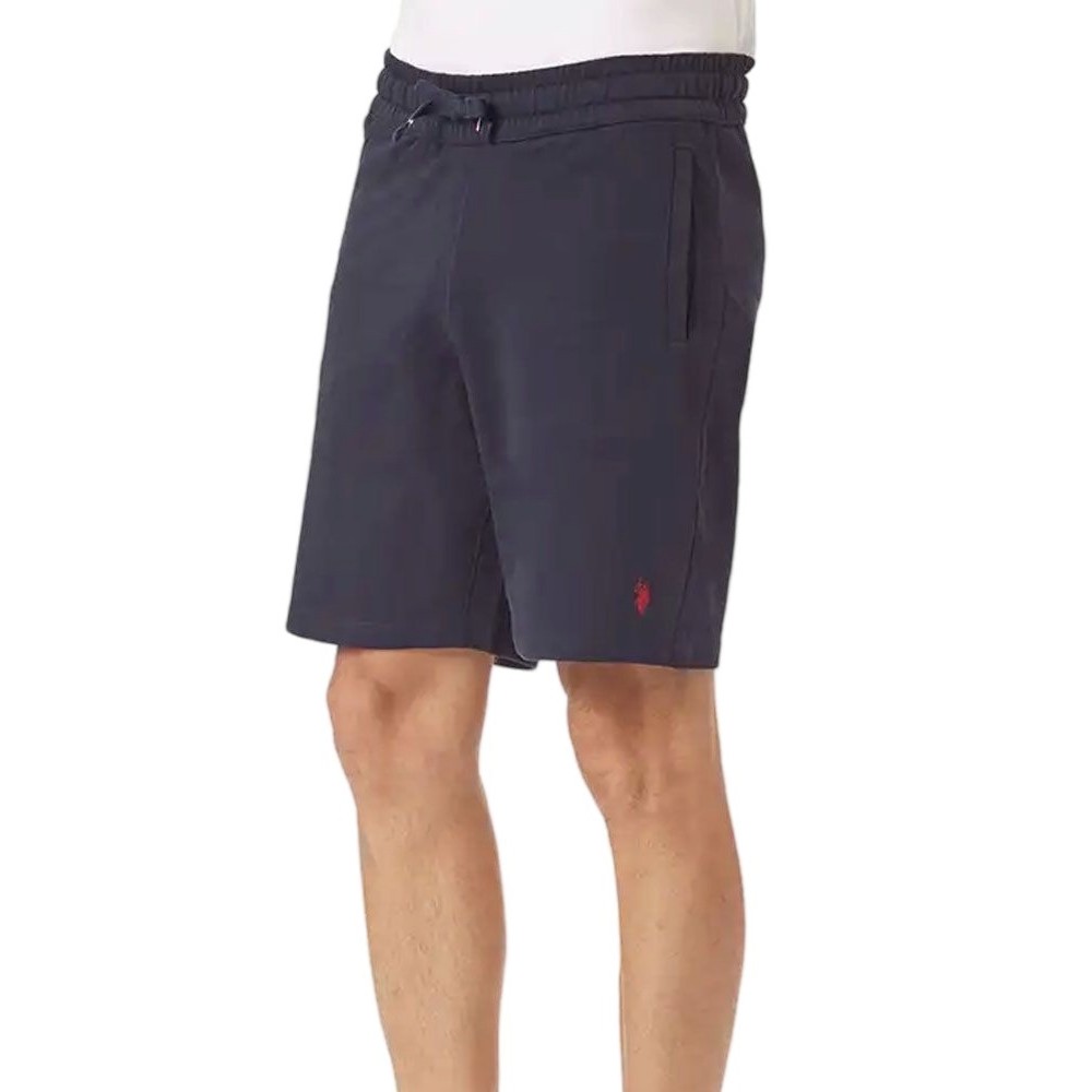 U.S.POLO BALD 000146 EH33 USPA FLEECE SHORT ΒΕΡΜΟΥΔΑ ΑΝΔΡΙΚΗ BLUE