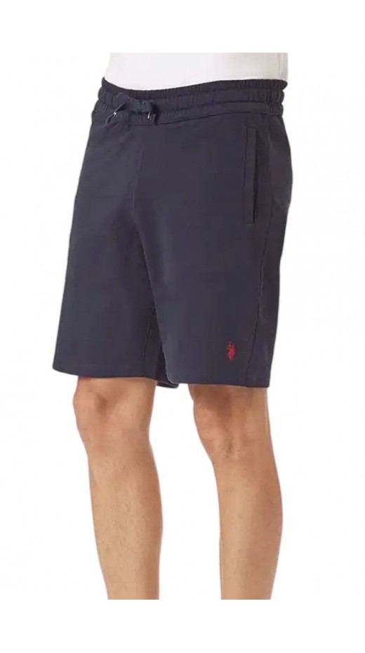 U.S.POLO BALD 000146 EH33 USPA FLEECE SHORT ΒΕΡΜΟΥΔΑ ΑΝΔΡΙΚΗ BLUE