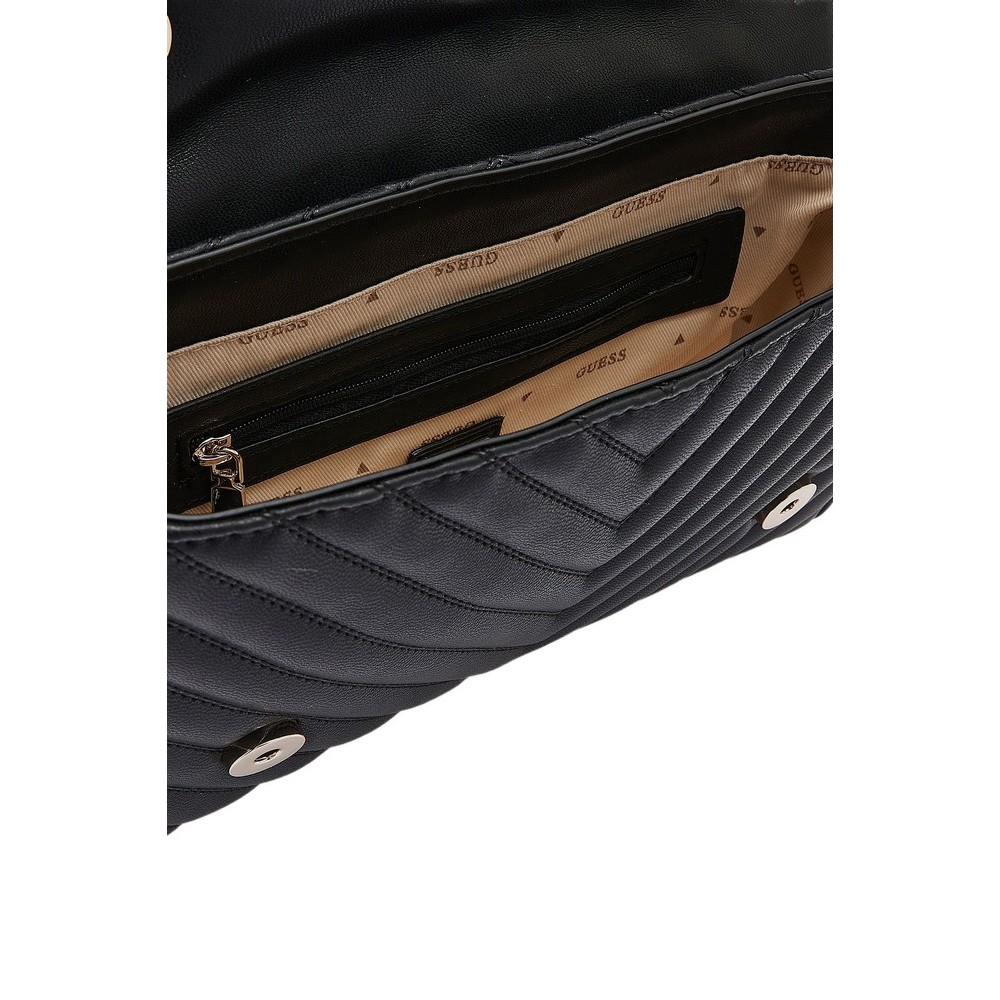 GUESS KEILLAH CONVERTIBLE XBODY FLAP ΤΣΑΝΤΑ ΓΥΝΑΙΚΕΙΑ BLACK