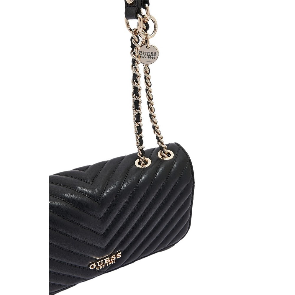 GUESS KEILLAH CONVERTIBLE XBODY FLAP ΤΣΑΝΤΑ ΓΥΝΑΙΚΕΙΑ BLACK