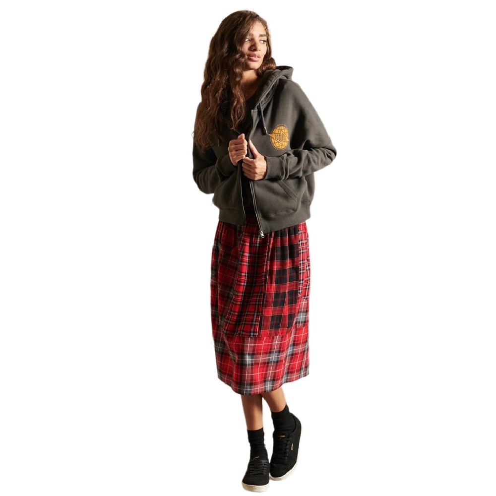 ZAKETA ΦΟΥΤΕΡ ΓΥΝΑΙΚΕΙΑ SUPERDRY DARK GREY ZAKETA ΦΟΥΤΕΡ ΓΥΝΑΙΚΕΙΑ SUPERDRY DARK GREY