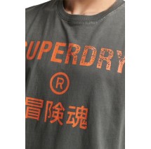 SUPERDRY D1 OVIN VINTAGE CORP LOGO TEE T-SHIRT ΑΝΔΡΙΚΟ DARK GREY