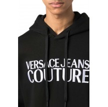 VERSACE JEANS COUTURE LOGO IST 3D EMBRO ΦΟΥΤΕΡ ΜΠΛΟΥΖΑ ΑΝΔΡΙΚΗ BLACK