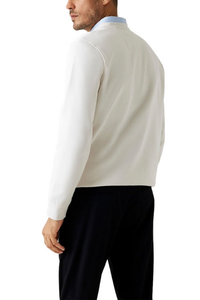 GUESS CN BASIC SWEATSHIRT ΦΟΥΤΕΡ ΜΠΛΟΥΖΑ ΑΝΔΡΙΚΗ OFF WHITE