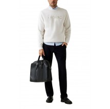 GUESS CN BASIC SWEATSHIRT ΦΟΥΤΕΡ ΜΠΛΟΥΖΑ ΑΝΔΡΙΚΗ OFF WHITE