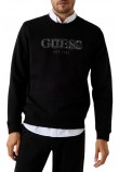 GUESS CN BASIC SWEATSHIRT ΦΟΥΤΕΡ ΜΠΛΟΥΖΑ ΑΝΔΡΙΚΗ BLACK