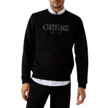 GUESS CN BASIC SWEATSHIRT ΦΟΥΤΕΡ ΜΠΛΟΥΖΑ ΑΝΔΡΙΚΗ BLACK